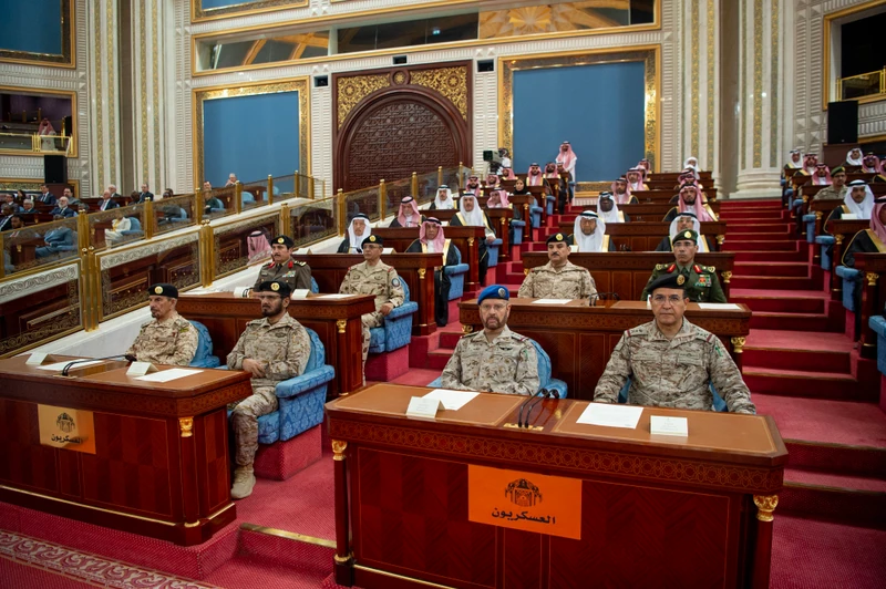 سمو سيدي ولي العهد يفتتح أعمال السنة الثالثة من الدورة التاسعة لمجلس الشورى. - صورة 13