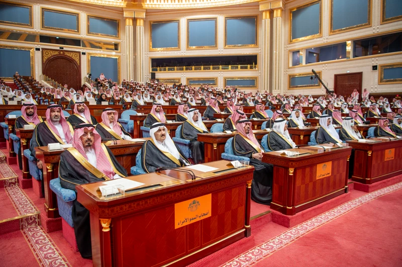 سمو سيدي ولي العهد يفتتح أعمال السنة الثالثة من الدورة التاسعة لمجلس الشورى. - صورة 16